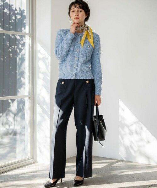 S size ONWARD(小さいサイズ) / エスサイズオンワード カーディガン・ボレロ | ファンシーツィーディー ポケットデザイン カーディガン | 詳細4