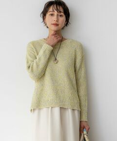 S size ONWARD(小さいサイズ) / エスサイズオンワード ニット・セーター | コットンコードミックス クロップド ニット