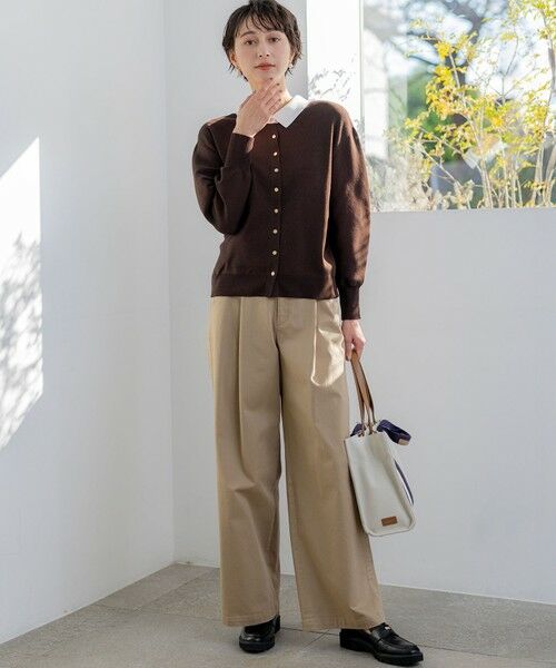 S size ONWARD(小さいサイズ) / エスサイズオンワード ニット・セーター | 【WEB&一部店舗限定】バイカラーデザイン 2WAY ニット | 詳細12