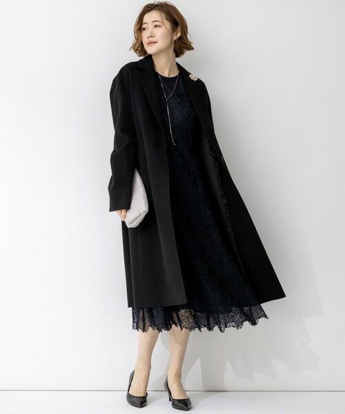 S size ONWARD(小さいサイズ) / エスサイズオンワード ドレス | 【APPLAUDIR】Brocheリボンブーケレース ドレス | 詳細4