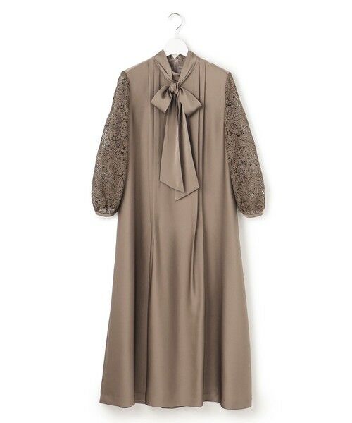 S size ONWARD(小さいサイズ) / エスサイズオンワード ドレス | 【APPLAUDIR】ノーブルサテン リボンブーケレースコンビ ドレス | 詳細7