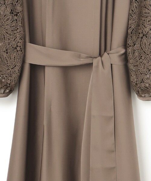S size ONWARD(小さいサイズ) / エスサイズオンワード ドレス | 【APPLAUDIR】ノーブルサテン リボンブーケレースコンビ ドレス | 詳細11