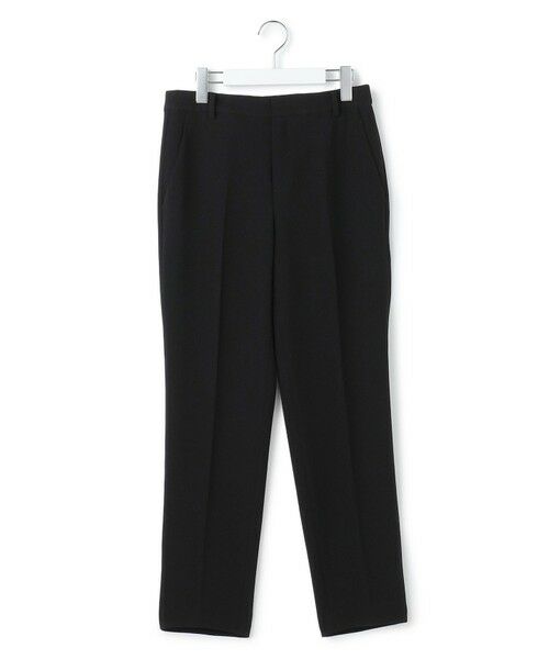 S size ONWARD(小さいサイズ) / エスサイズオンワード その他パンツ | 【セットアップ対応】トリアセダブルジョーゼット パンツ (丈長め)（ブラック系）