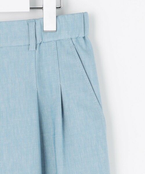 S size ONWARD(小さいサイズ) / エスサイズオンワード その他パンツ | 【セットアップ対応・楽チンキレイ見え】ソフトリネンダンガリーワイド パンツ | 詳細15