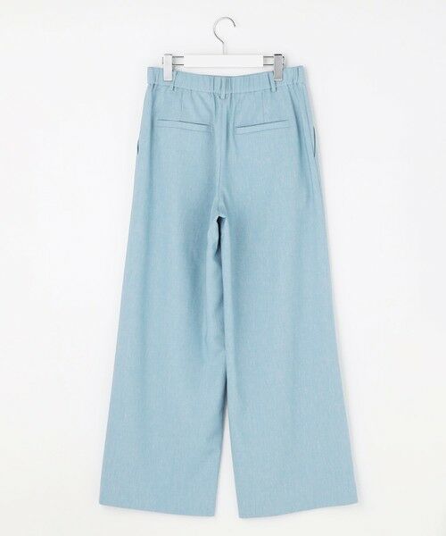 S size ONWARD(小さいサイズ) / エスサイズオンワード その他パンツ | 【セットアップ対応・楽チンキレイ見え】ソフトリネンダンガリーワイド パンツ | 詳細17