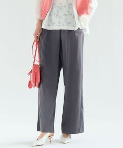 S size ONWARD(小さいサイズ) / エスサイズオンワード その他パンツ | ドレープツイル アシンメトリー ワイド パンツ