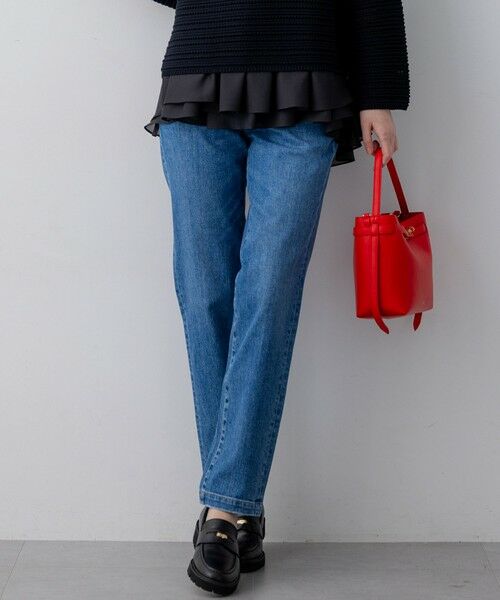 S size ONWARD(小さいサイズ) / エスサイズオンワード その他パンツ | 23区DENIM ストレートフィット デニムパンツ（スカイブルー系）