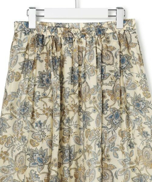 S size ONWARD(小さいサイズ) / エスサイズオンワード ミニ・ひざ丈スカート | Ericaキャラコ ペイズリープリント フレア スカート | 詳細10