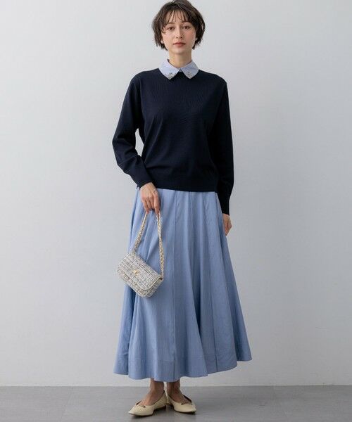 S size ONWARD(小さいサイズ) / エスサイズオンワード ミニ・ひざ丈スカート | 【FUDGE掲載】マットライトタフタ フレアスカート | 詳細28