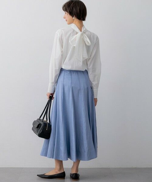 S size ONWARD(小さいサイズ) / エスサイズオンワード ミニ・ひざ丈スカート | 【FUDGE掲載】マットライトタフタ フレアスカート | 詳細27