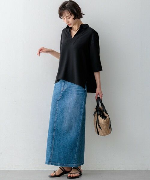 S size ONWARD(小さいサイズ) / エスサイズオンワード デニムスカート | 23区DENIM Iライン デニムスカート | 詳細21