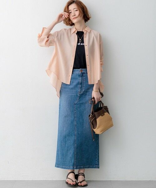 S size ONWARD(小さいサイズ) / エスサイズオンワード デニムスカート | 23区DENIM Iライン デニムスカート | 詳細24