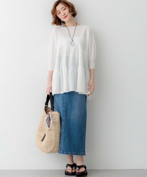 S size ONWARD(小さいサイズ) / エスサイズオンワード デニムスカート | 23区DENIM Iライン デニムスカート | 詳細27