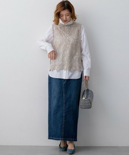 S size ONWARD(小さいサイズ) / エスサイズオンワード デニムスカート | 23区DENIM Iライン デニムスカート | 詳細16