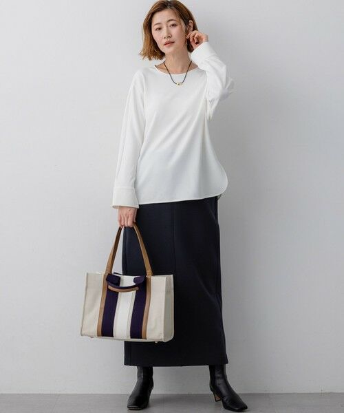 S size ONWARD(小さいサイズ) / エスサイズオンワード ミニ・ひざ丈スカート | コットンダンボール スカート | 詳細19