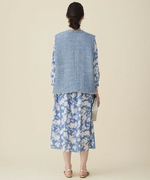 S size ONWARD(小さいサイズ) / エスサイズオンワード ベスト | ファンシーノットツイード ジレ | 詳細5