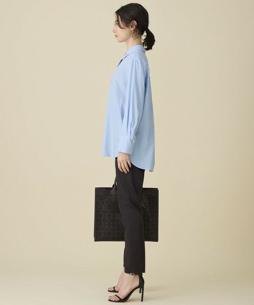 S size ONWARD(小さいサイズ) / エスサイズオンワード シャツ・ブラウス | 【着回し力抜群・レイヤードにも】ドレープブロード シャツブラウス | 詳細7
