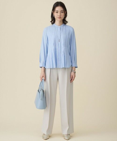 S size ONWARD(小さいサイズ) / エスサイズオンワード シャツ・ブラウス | 【カタログ掲載】ドレープブロードタック ブラウス | 詳細7