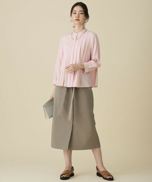 S size ONWARD(小さいサイズ) / エスサイズオンワード シャツ・ブラウス | 【カタログ掲載】ドレープブロードタック ブラウス | 詳細11