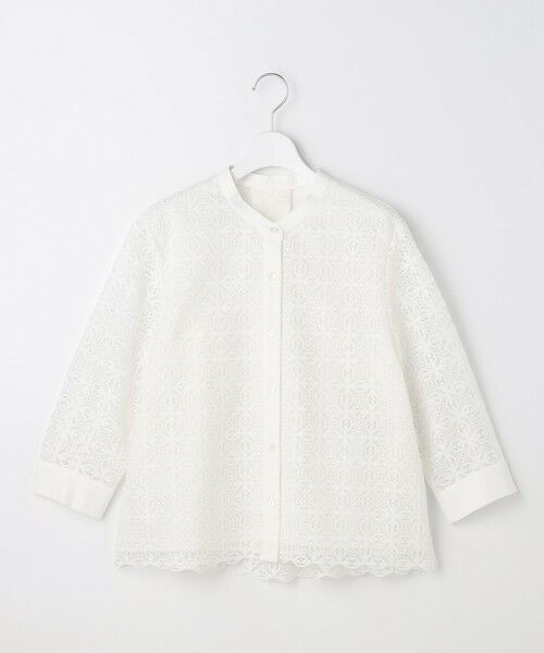 S size ONWARD(小さいサイズ) / エスサイズオンワード シャツ・ブラウス | 【カタログ掲載】ジオメトリックレース ブラウス | 詳細3