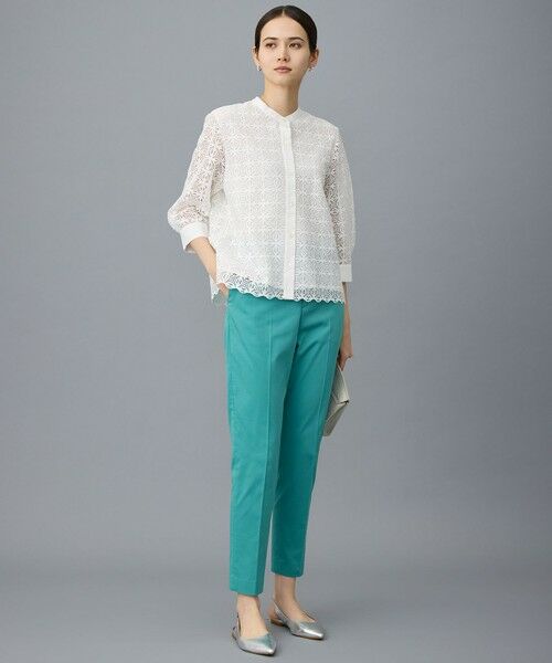 S size ONWARD(小さいサイズ) / エスサイズオンワード シャツ・ブラウス | 【カタログ掲載】ジオメトリックレース ブラウス | 詳細2