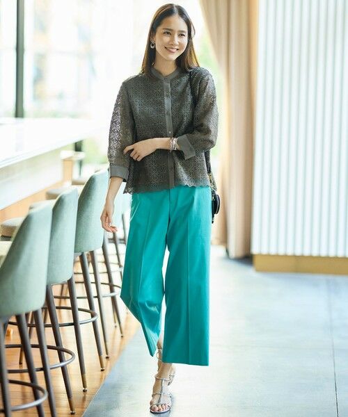 S size ONWARD(小さいサイズ) / エスサイズオンワード シャツ・ブラウス | 【カタログ掲載】ジオメトリックレース ブラウス | 詳細4