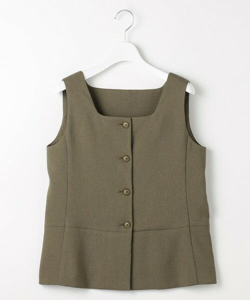 S size ONWARD(小さいサイズ) / エスサイズオンワード シャツ・ブラウス | 【カタログ掲載・人気素材・セットアップ対応】リネンライクシンセティックノースリーブ ブラウス | 詳細3