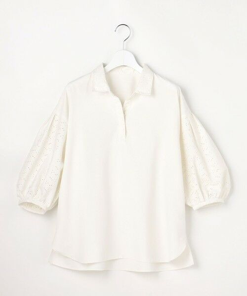 S size ONWARD(小さいサイズ) / エスサイズオンワード シャツ・ブラウス | レースパフスリーブ シャツ | 詳細2