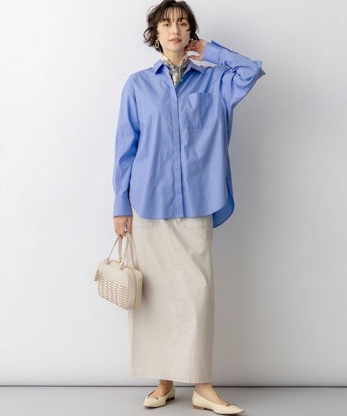 S size ONWARD(小さいサイズ) / エスサイズオンワード シャツ・ブラウス | 【Oggi掲載・見上愛さん着用】CANCLINI シャーティング ルーズフィットシャツ | 詳細10