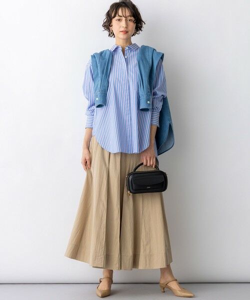 S size ONWARD(小さいサイズ) / エスサイズオンワード シャツ・ブラウス | 【Oggi掲載・見上愛さん着用】CANCLINI シャーティング ルーズフィットシャツ | 詳細30