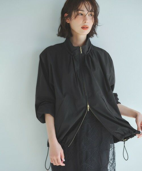 S size ONWARD(小さいサイズ) / エスサイズオンワード その他アウター | 2WAY ストレッチタフタ ボリュームスリーブブルゾン | 詳細2