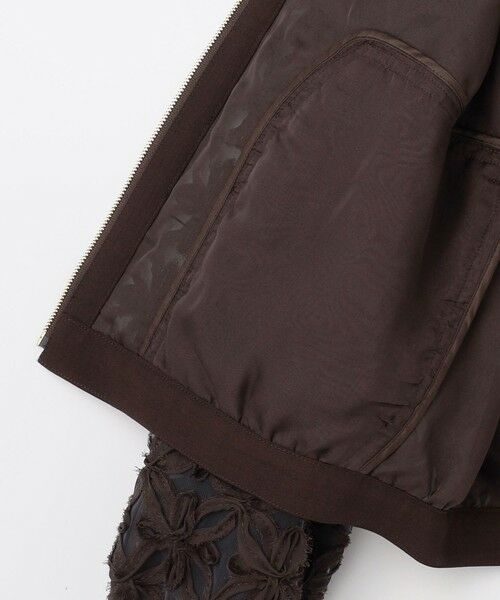 S size ONWARD(小さいサイズ) / エスサイズオンワード ブルゾン | 【SHIHOさん着用・展示会人気No.1・こだわり素材】テープエンブロイダリー ブルゾン | 詳細11