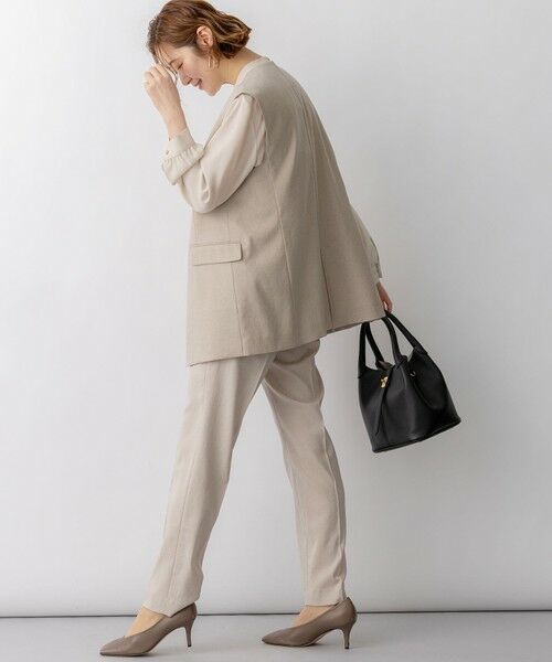 S size ONWARD(小さいサイズ) / エスサイズオンワード その他アウター | アイアスマットストレッチ ノーカラージレ | 詳細5