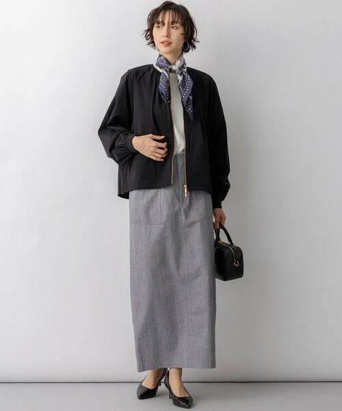 S size ONWARD(小さいサイズ) / エスサイズオンワード その他アウター | 2WAYストレッチタフタ ギャザーブルゾン | 詳細4