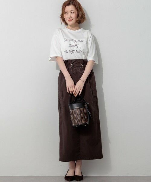 S size ONWARD(小さいサイズ) / エスサイズオンワード カットソー | 【SLOW/一部店舗限定】ヴィンテージライク ロゴ Tシャツ | 詳細3