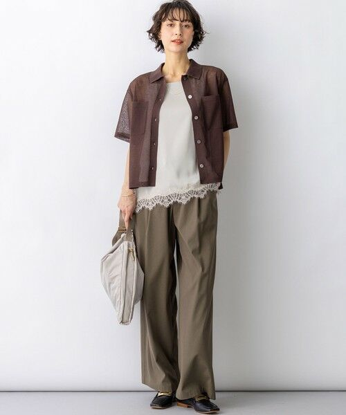 S size ONWARD(小さいサイズ) / エスサイズオンワード キャミソール・チューブトップ | サテンレースキャミソール | 詳細26