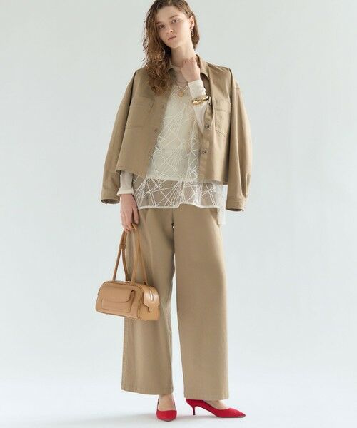 S size ONWARD(小さいサイズ) / エスサイズオンワード カットソー | 【見上愛さん着用】シアーフライス レイヤード ロンTEE | 詳細30