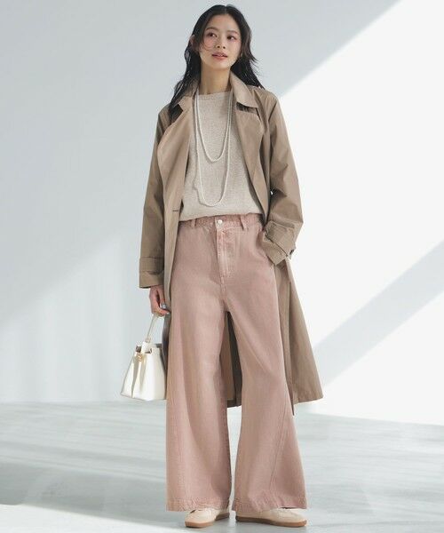 S size ONWARD(小さいサイズ) / エスサイズオンワード ニット・セーター | コットンギマムリネ チュニック ニット | 詳細1