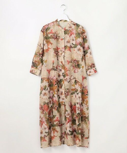 S size ONWARD(小さいサイズ) / エスサイズオンワード ミニ丈・ひざ丈ワンピース | 【SHIHOさん着用】ボタニカルプリント ワンピース | 詳細14