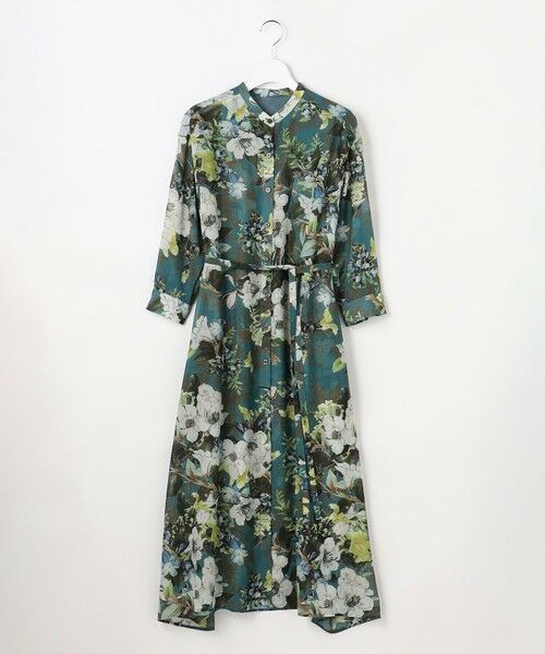 S size ONWARD(小さいサイズ) / エスサイズオンワード ミニ丈・ひざ丈ワンピース | 【SHIHOさん着用】ボタニカルプリント ワンピース | 詳細21