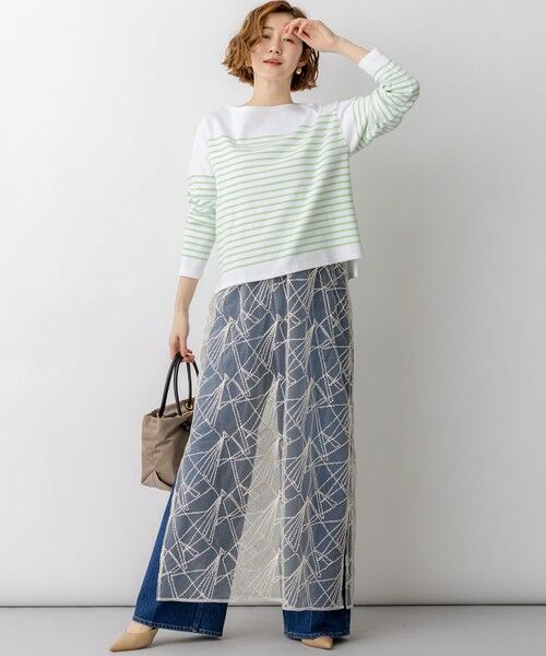 S size ONWARD(小さいサイズ) / エスサイズオンワード ロング・マキシ丈ワンピース | 【見上愛さん着用】刺繍レース キャミソールワンピース | 詳細6