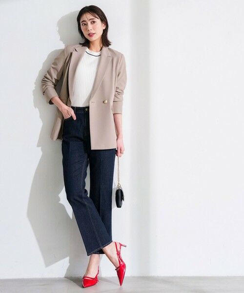 S size ONWARD(小さいサイズ) / エスサイズオンワード デニムパンツ | センタープレスセミフレア デニム | 詳細24