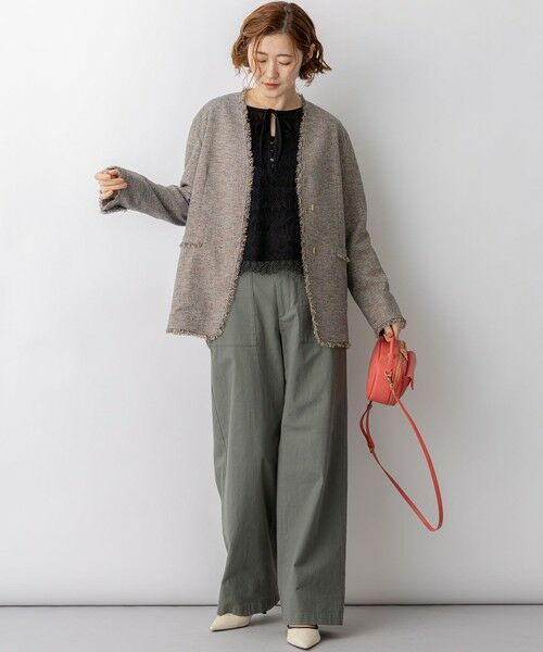 S size ONWARD(小さいサイズ) / エスサイズオンワード その他パンツ | スラブツイルストレッチ ベイカーパンツ | 詳細10