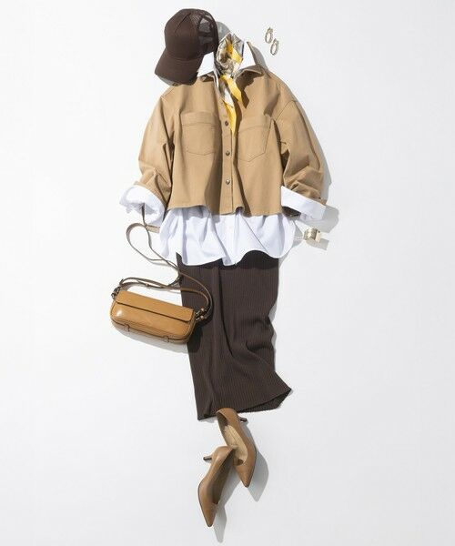 S size ONWARD(小さいサイズ) / エスサイズオンワード ミニ・ひざ丈スカート | 【SLOW/一部店舗限定】ホールガーメント リブニット スカート | 詳細23