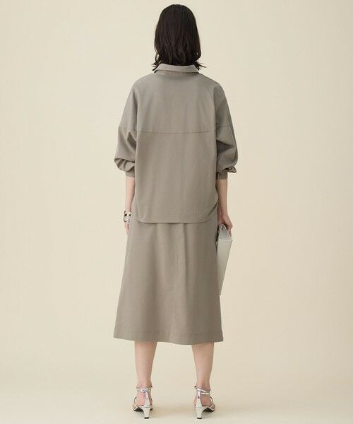 S size ONWARD(小さいサイズ) / エスサイズオンワード ミニ・ひざ丈スカート | 【カタログ掲載】ブラッシュドコットンサテンナロー スカート | 詳細10