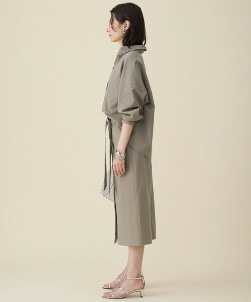 S size ONWARD(小さいサイズ) / エスサイズオンワード ミニ・ひざ丈スカート | 【カタログ掲載】ブラッシュドコットンサテンナロー スカート | 詳細9