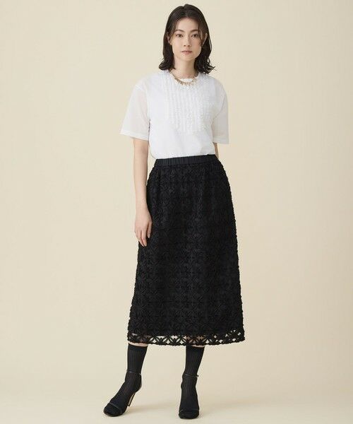 S size ONWARD(小さいサイズ) / エスサイズオンワード ミニ・ひざ丈スカート | 【カタログ掲載】テープエンブロイダリー スカート | 詳細20