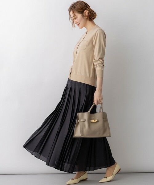 S size ONWARD(小さいサイズ) / エスサイズオンワード ロング・マキシ丈スカート | グロッシープリーツ ロングスカート | 詳細6