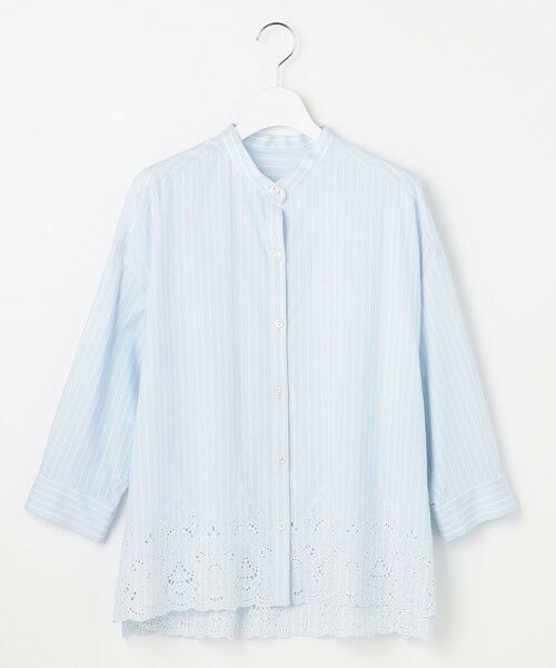 S size ONWARD(小さいサイズ) / エスサイズオンワード シャツ・ブラウス | エンブロイダリーブロードバンドカラー ブラウス | 詳細15