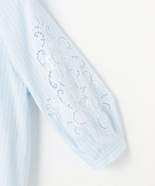 S size ONWARD(小さいサイズ) / エスサイズオンワード シャツ・ブラウス | 【SHIHOさん着用】エンブロイダリーブロードパフスリーブ ブラウス | 詳細18